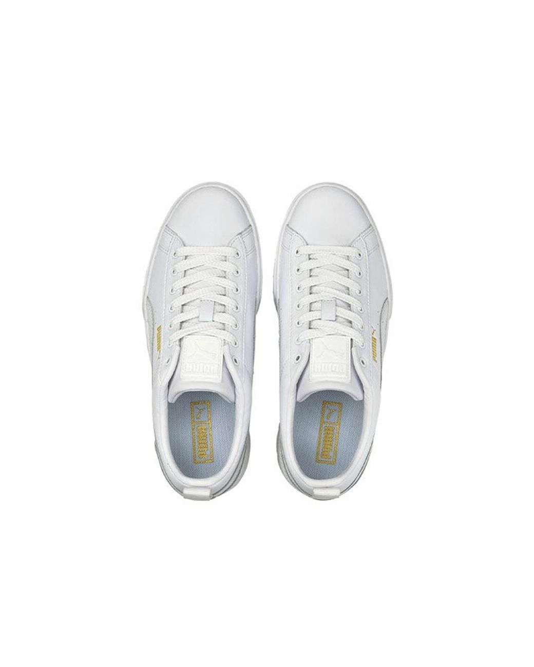 PUMA White Mayze Classic Sneakers