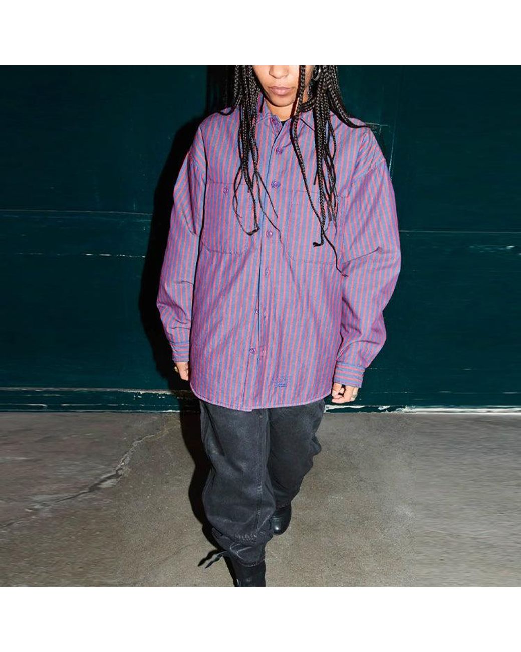 Supreme X Mm6 Maison Margiela Padded Shirt in Purple for Men Supreme X Mm6 Maison Margiela Padded Shirt in Purple for Men