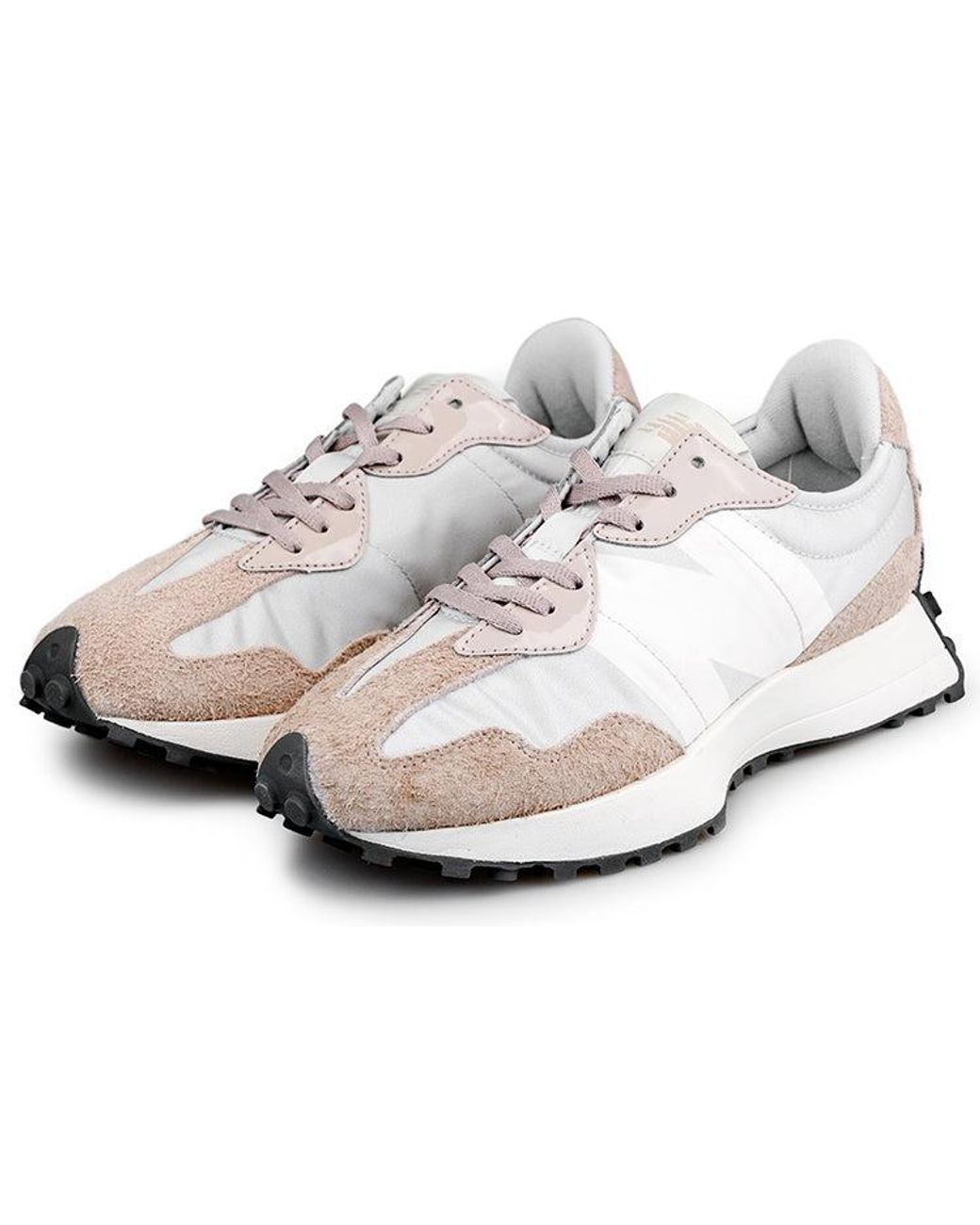 New Balance White 327