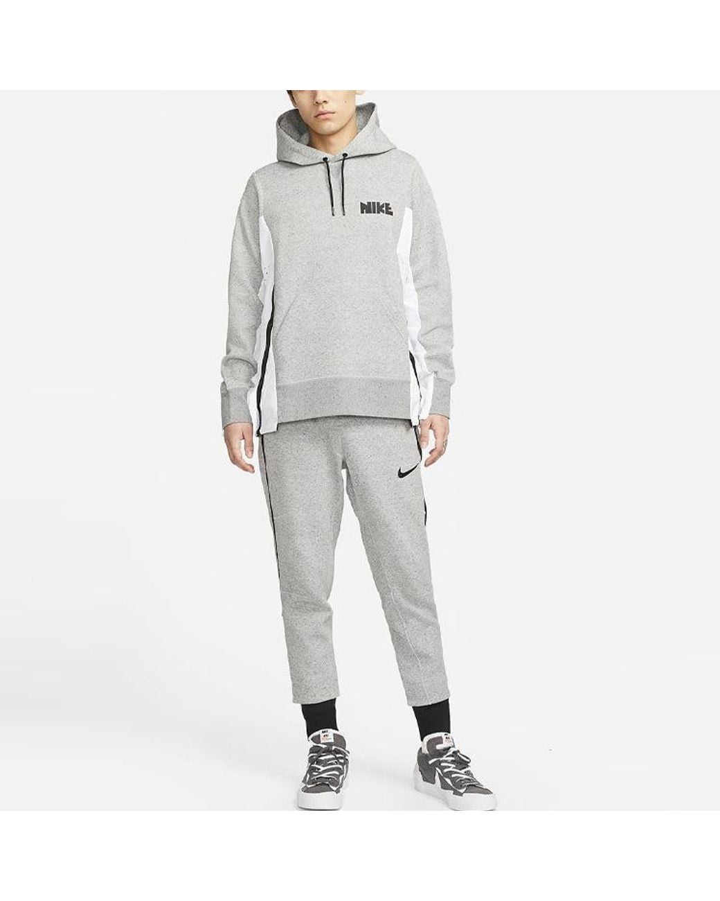 Nike Gray X Sacai Crossover Knit Bundle Feet Sports Pants for men