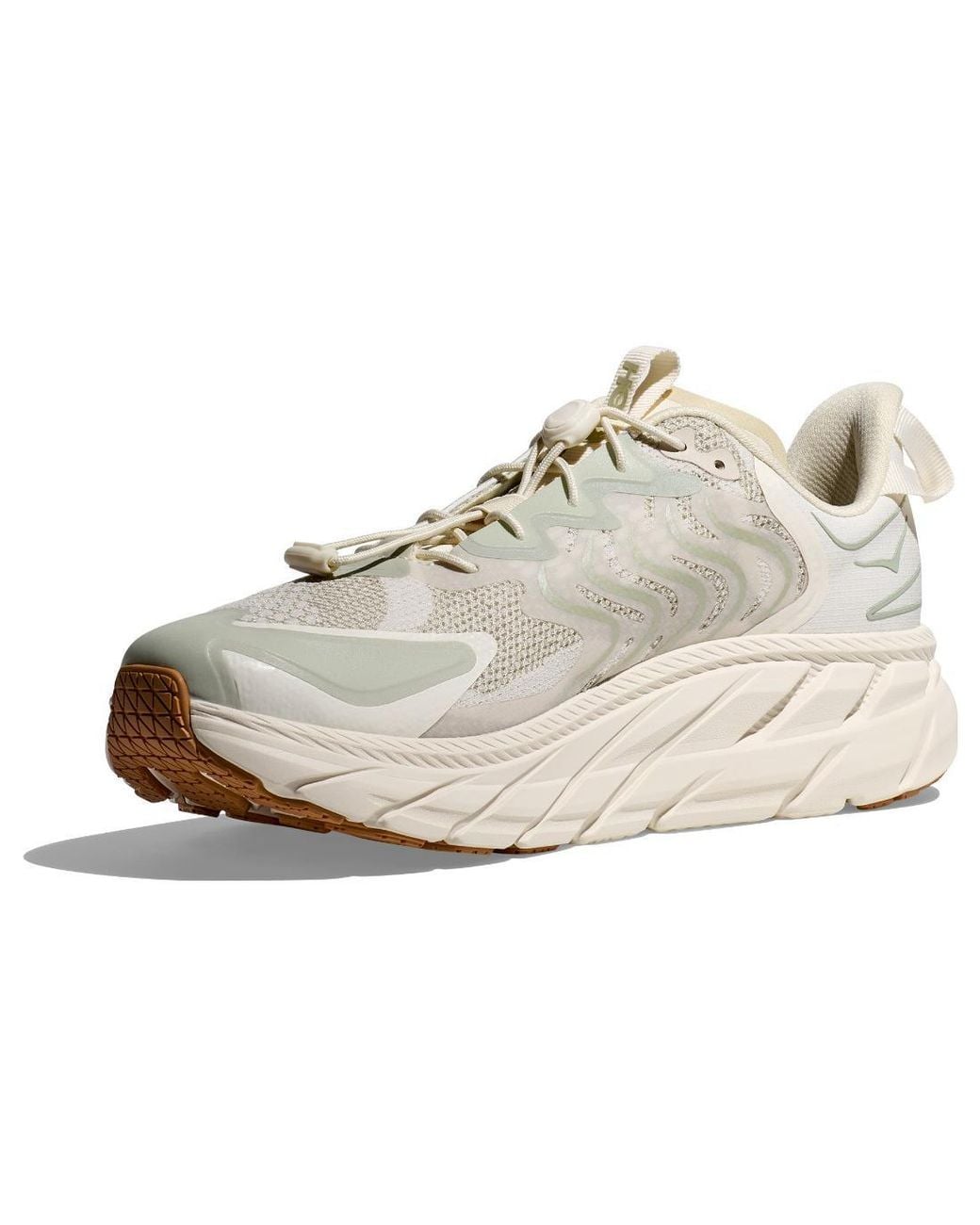 Hoka One One White Satisfy Clifton Ls Rubber-trimmed Mesh Sneakers for men