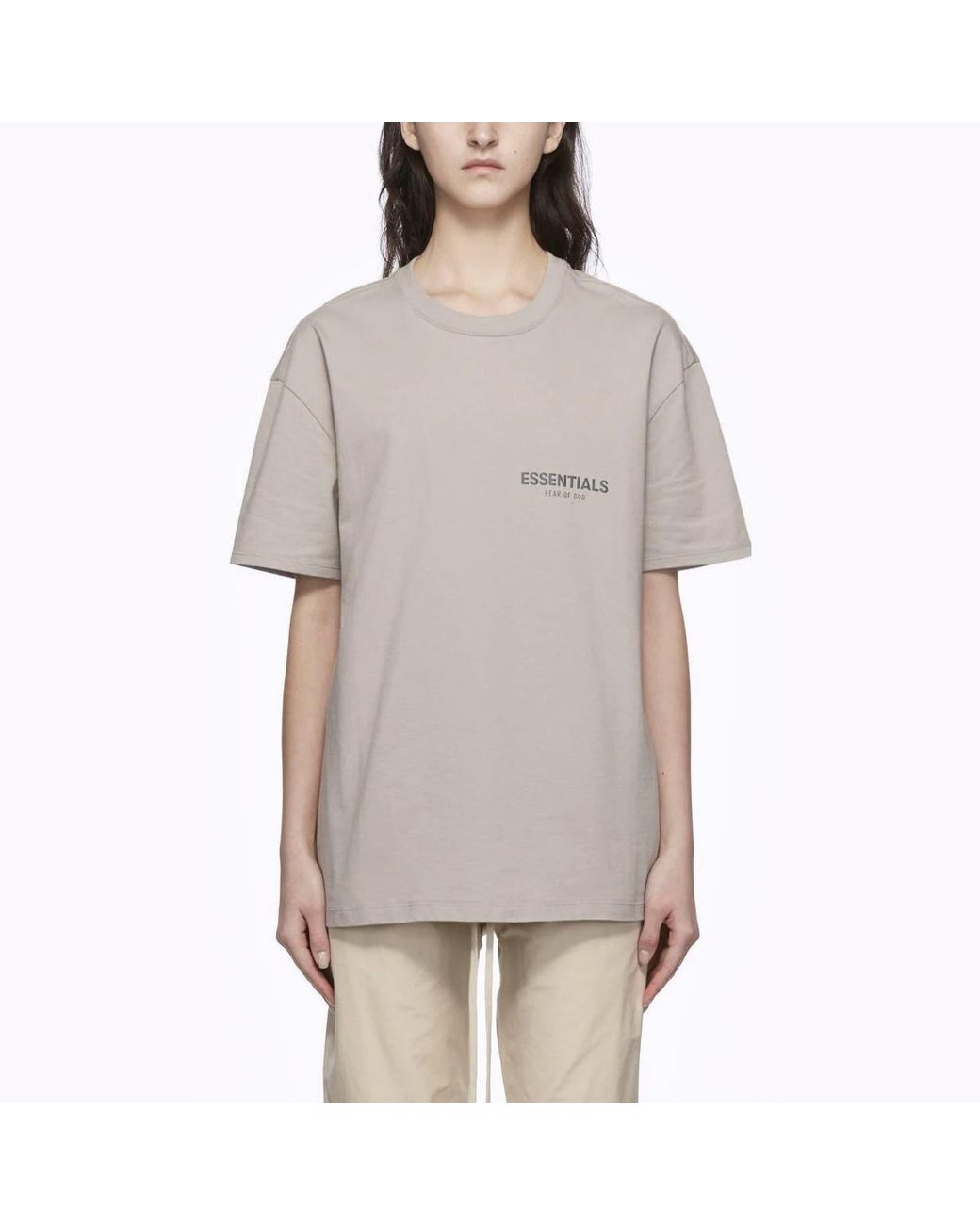 Fear Of God Gray Fw21 Short Sleeve Tee for men