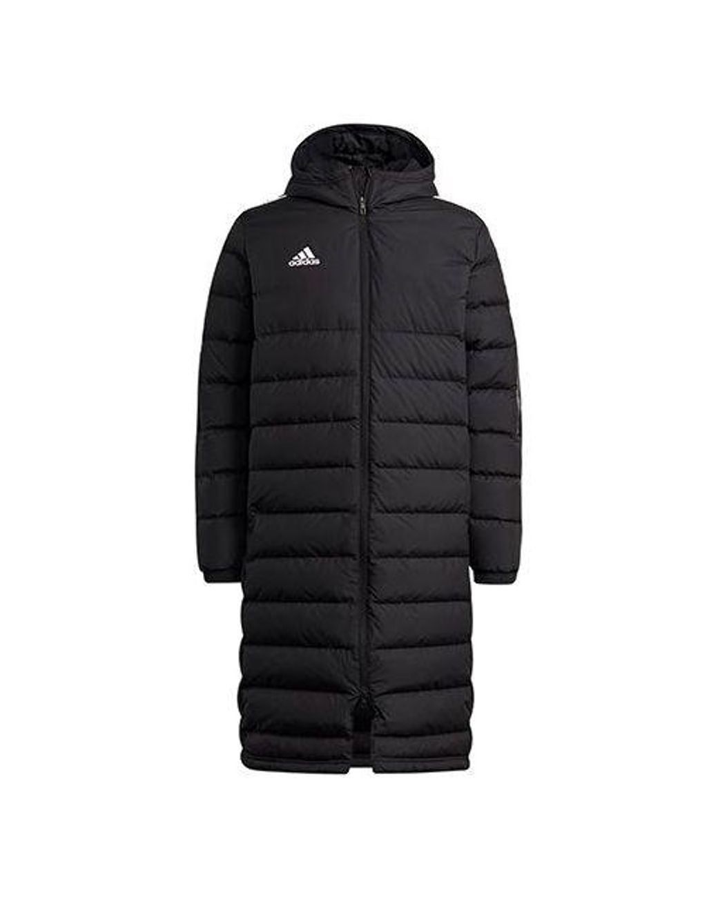 Adidas Black Tiro21L Down Football Hood Warm Down Jacket for men