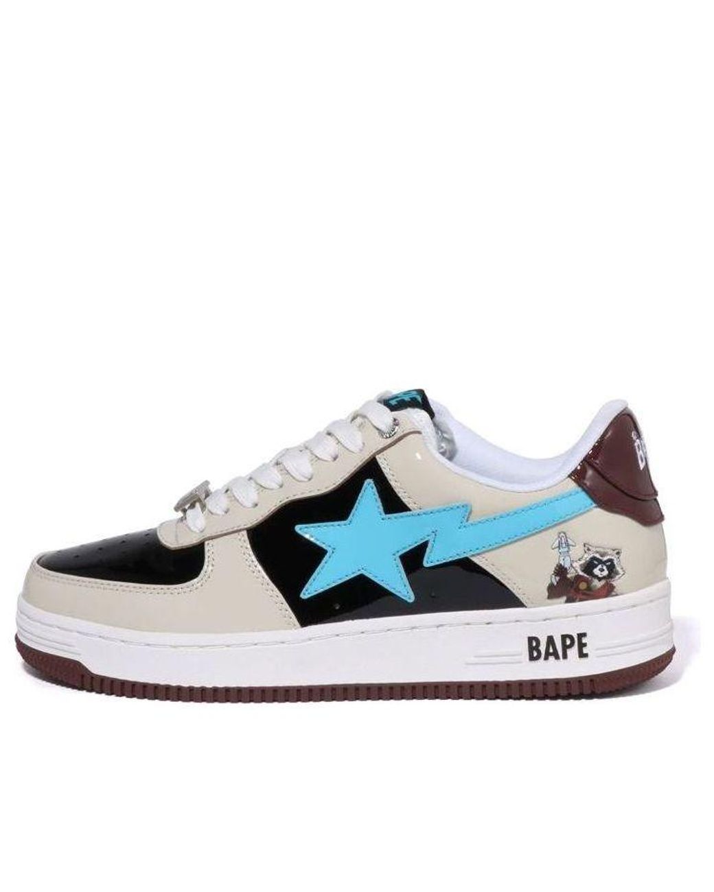 A Bathing Ape Blue X Marvel Comics Bape Sta Low 'Cream' 0Zxshm191906J-Gyb for men