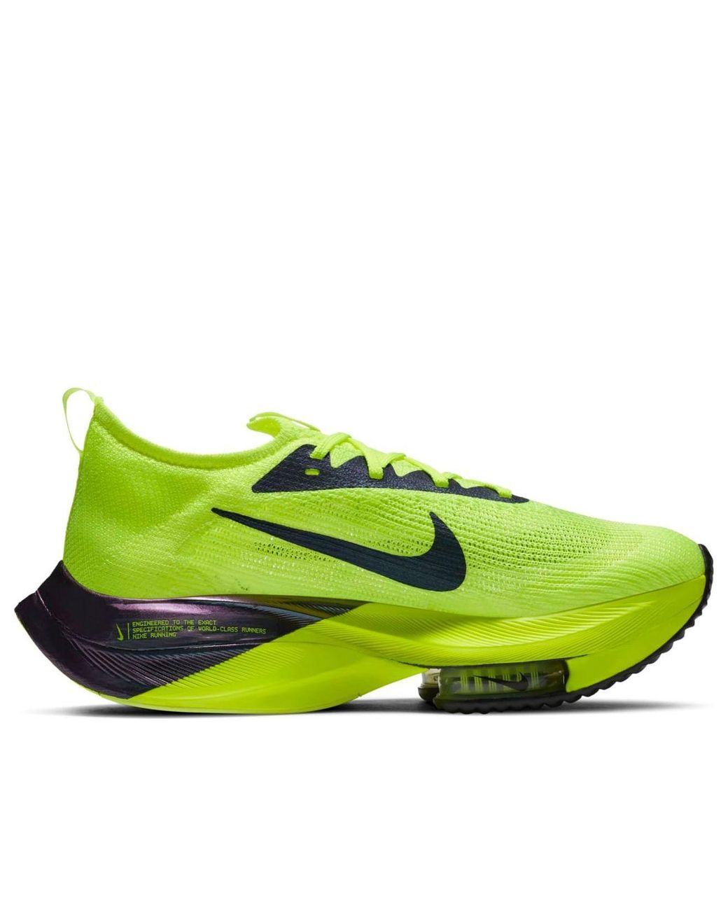 Nike Yellow Air Zoom Alphafly Next% for men