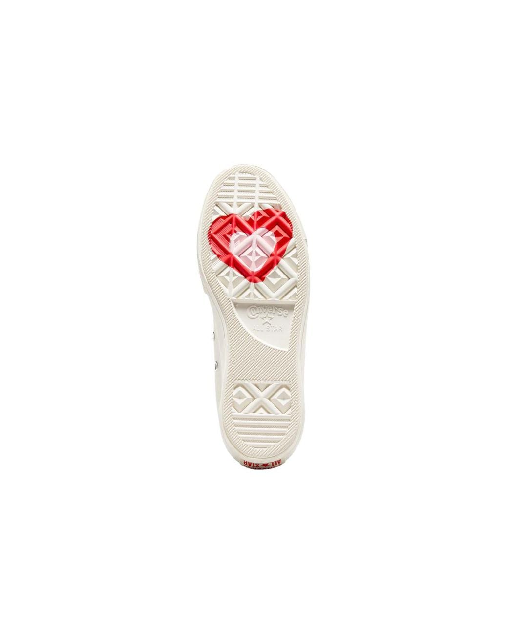 Converse White (Wmns) Chuck Taylor All Star Lift Platform Y2K Heart High Top Fever Dream'