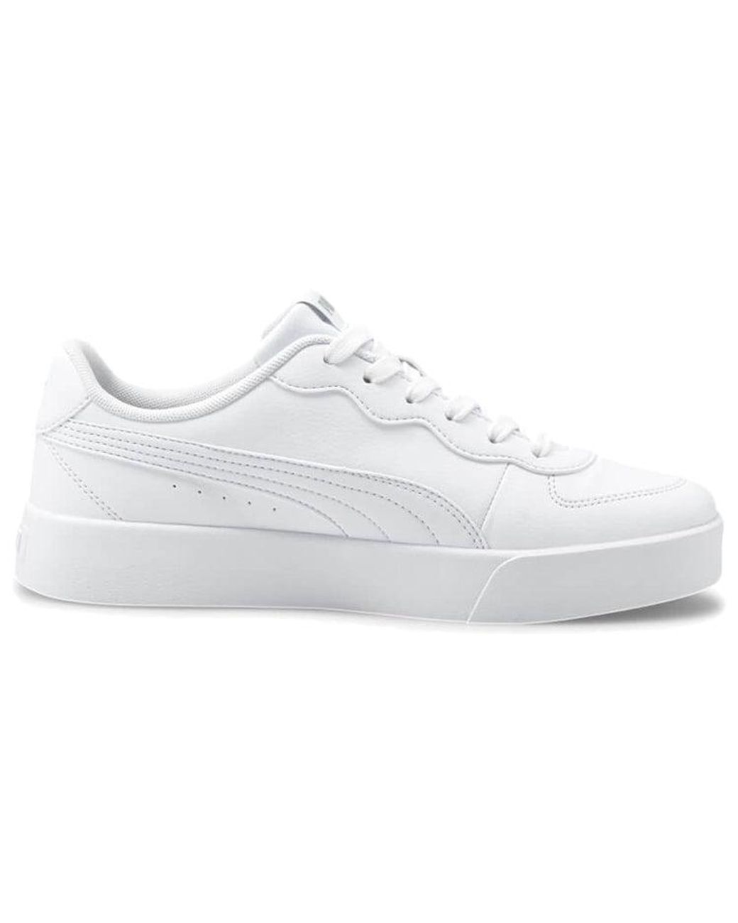 PUMA White Skye Clean Sneakers
