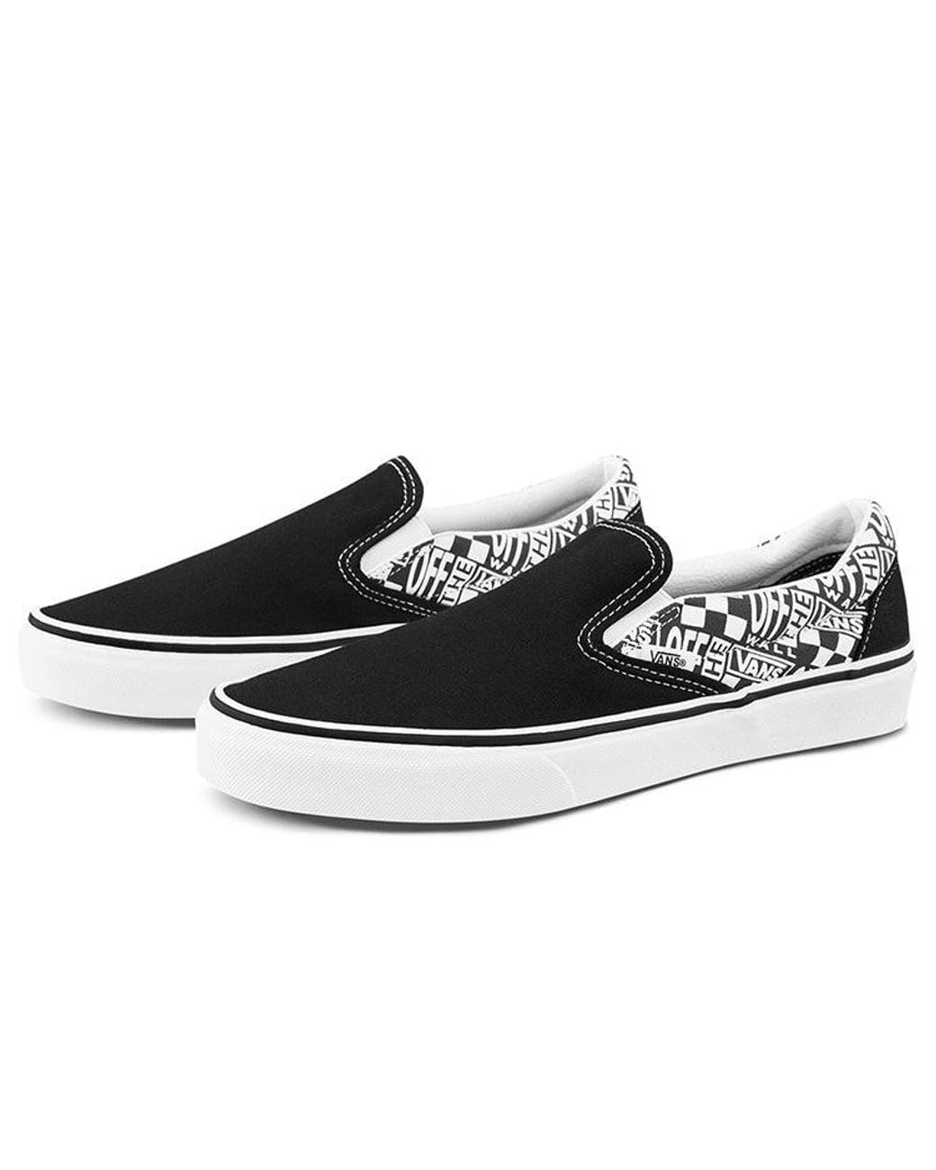 Vans Black Classic Slip-On (Off The Wall) Bl for men