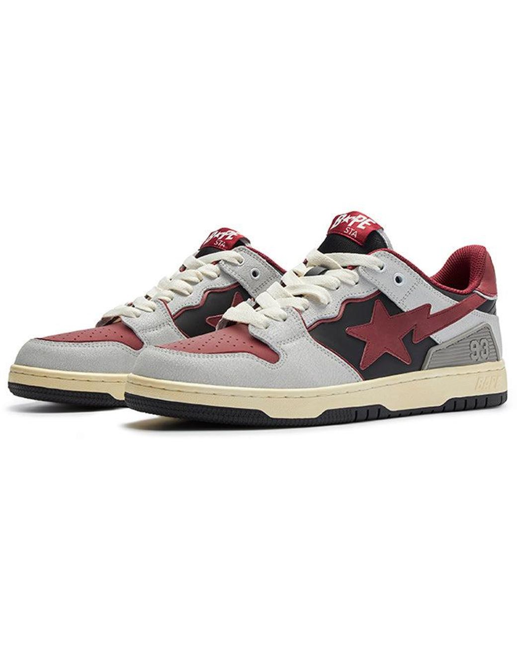 A Bathing Ape White Sk8 Sta #4