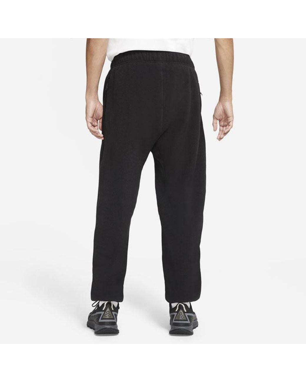 Nike Black Acg Polartec 'Wolf Tree' Casual Loose Running Pants for men