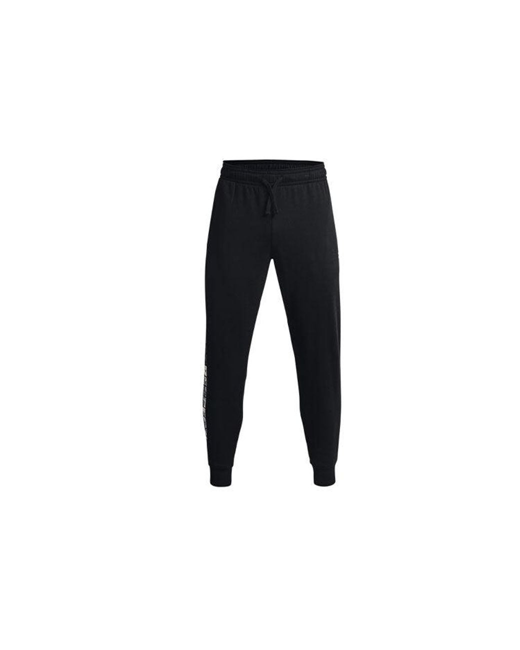 Under Armour Black Project Rock Rival Fleece Joggers for men