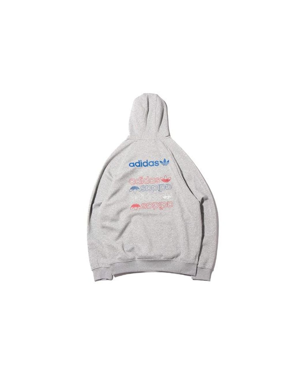 Adidas Gray Big Trefoil Hoodie Heather Lush' for men