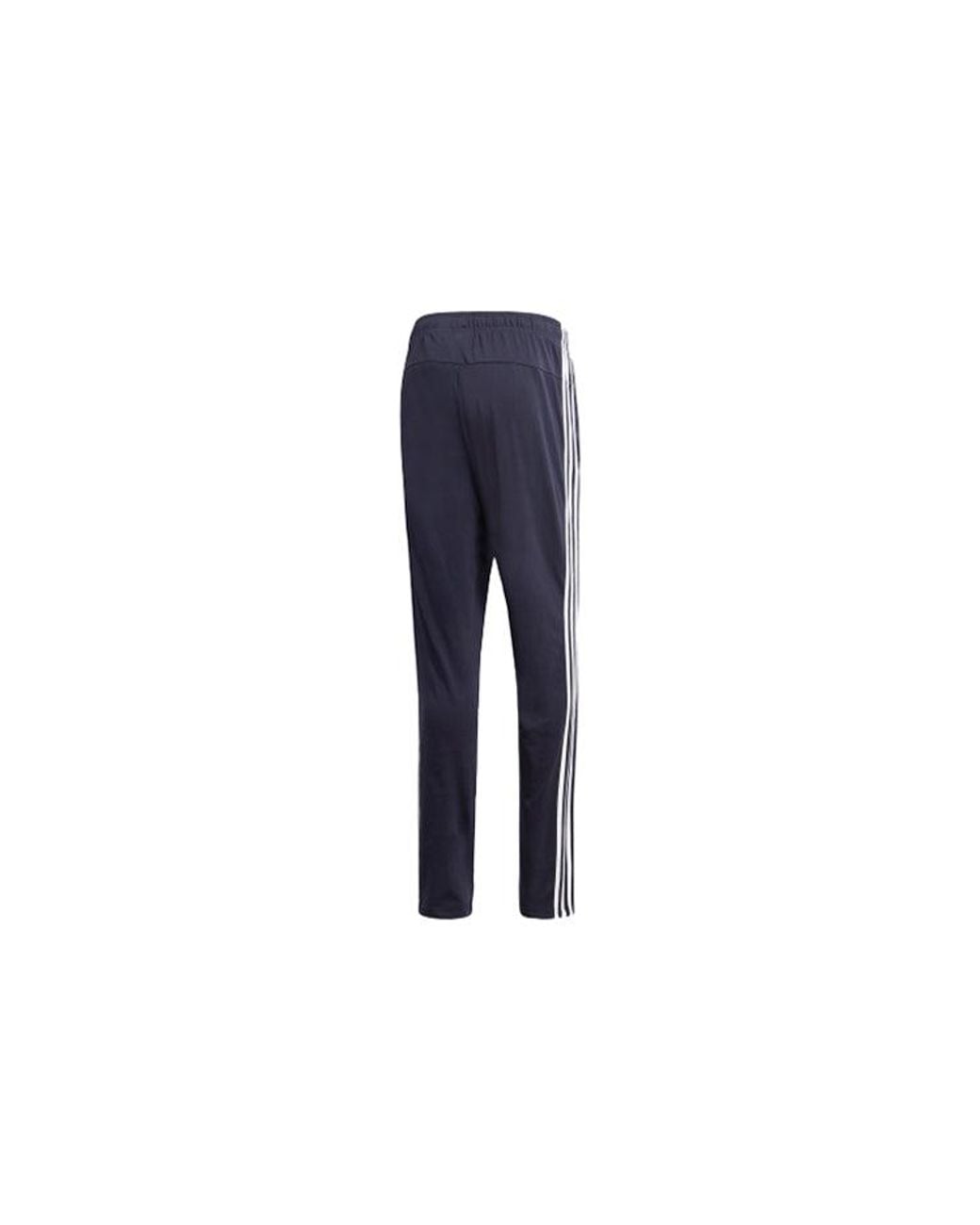 Adidas Blue Plaid Applique Knitted Sports Long Pants for men