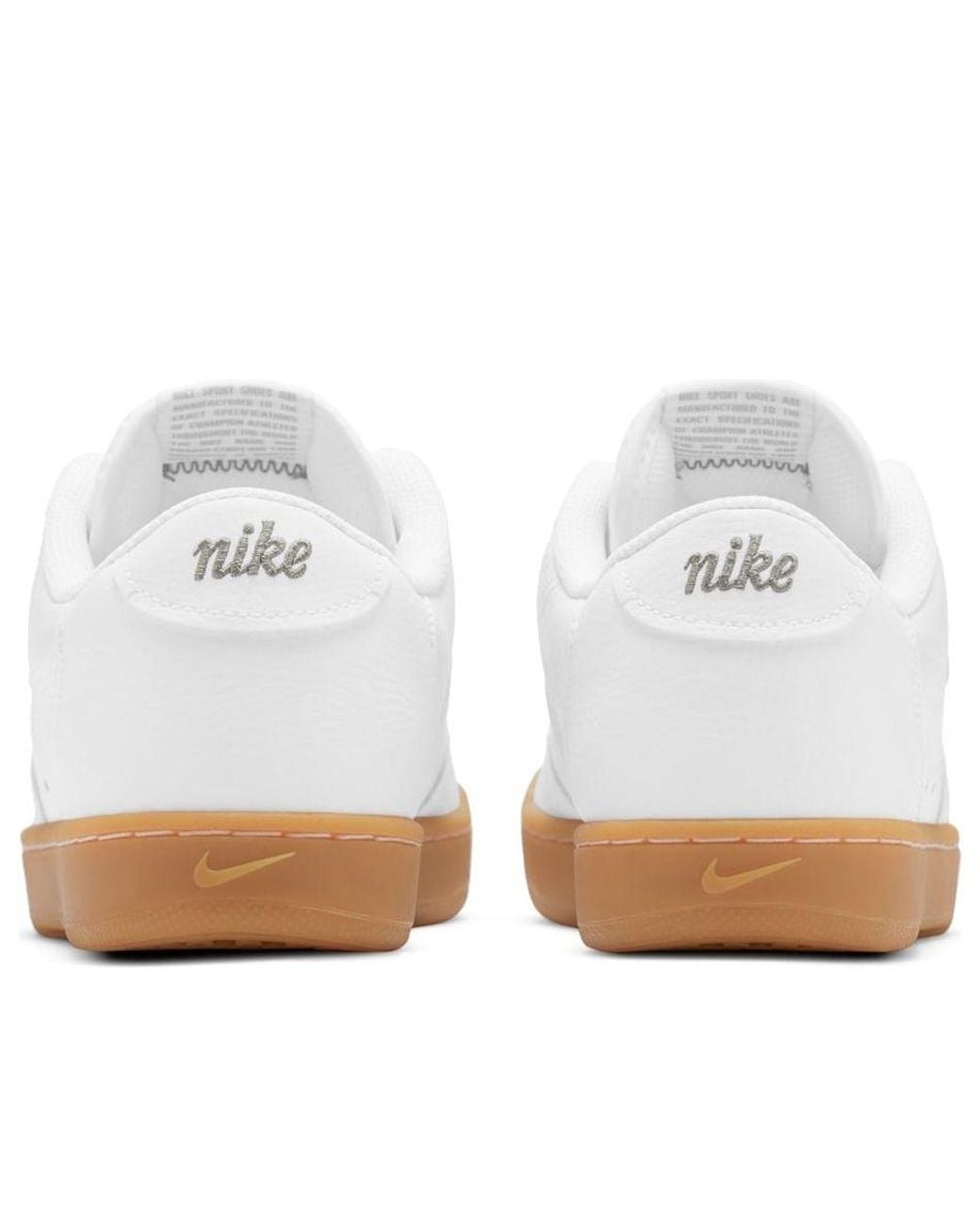 white nike brown sole