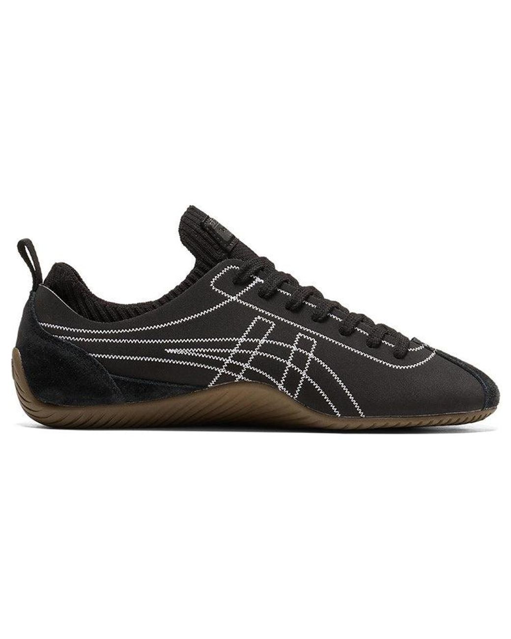 Onitsuka Tiger Black Sclaw Shoes 'Dark Gum' for men