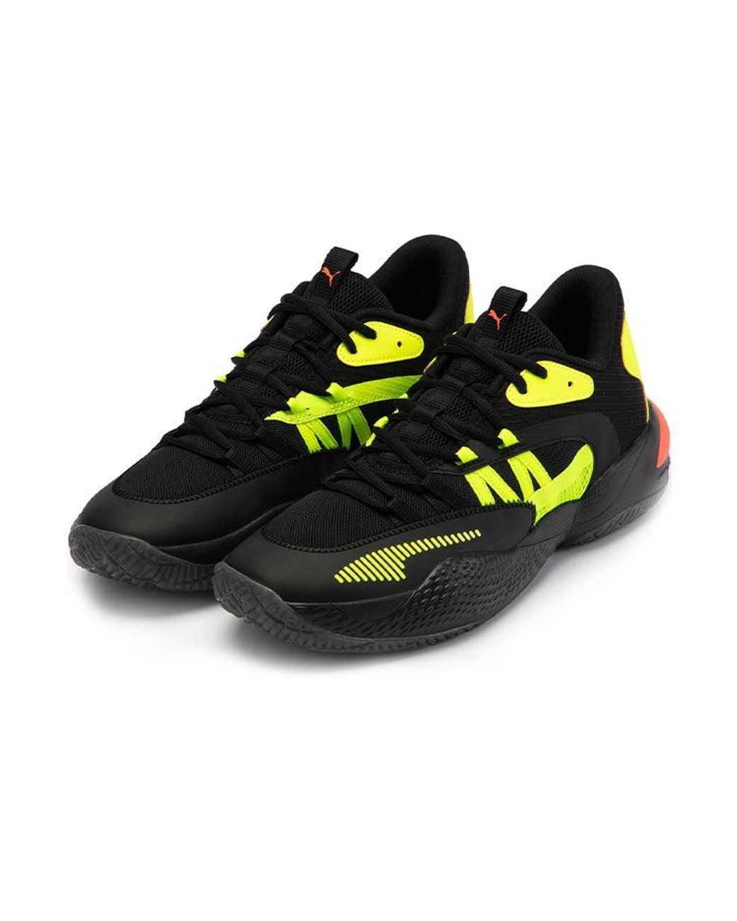 PUMA Black Court Rider 2.0 Glow Stick Lime Squeeze' for men