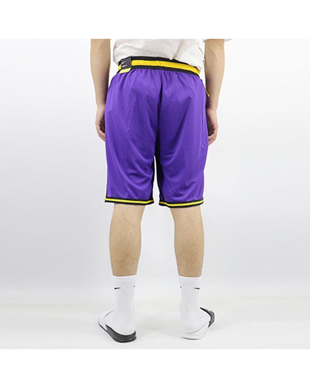 Nike Purple Nba Statement Dna Los Angeles Lakers Basketball Training Sports Shorts for men