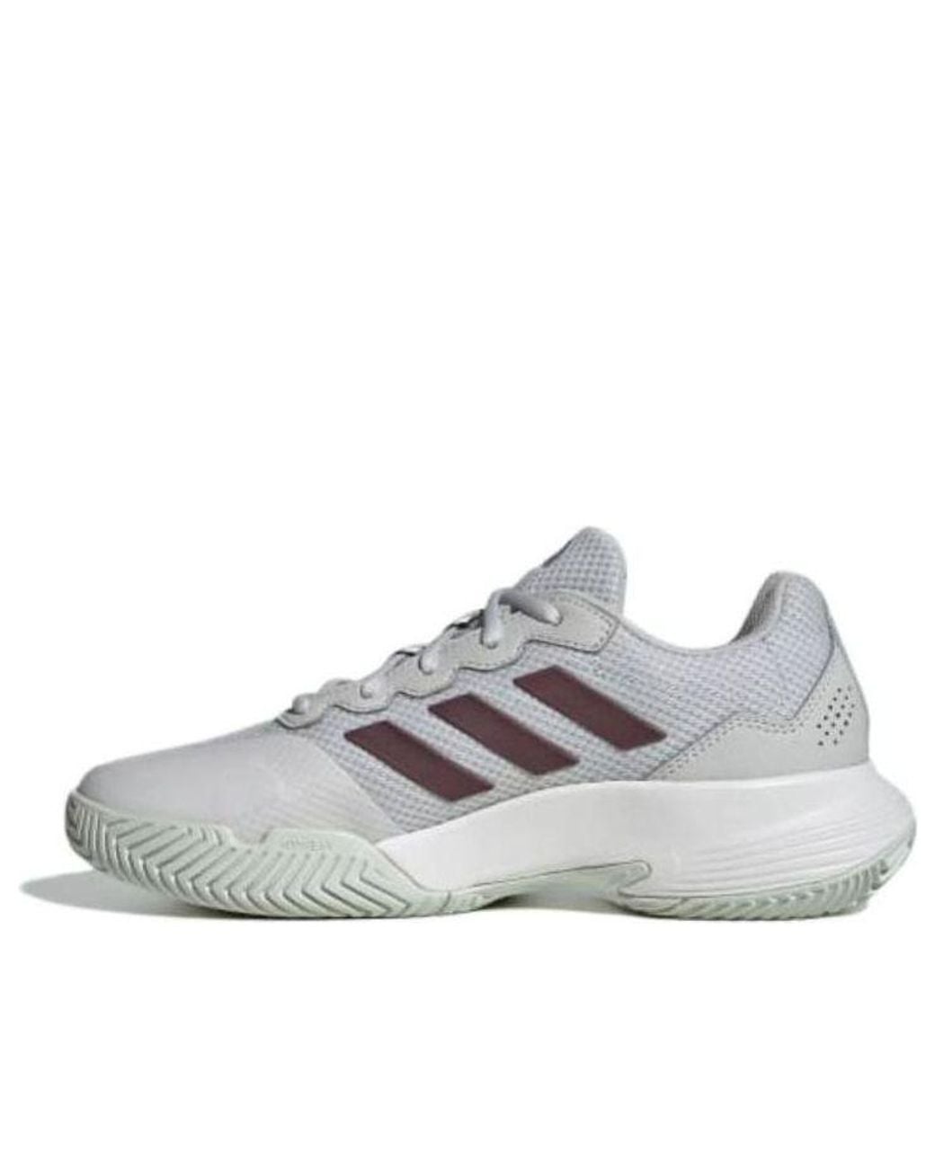 Adidas White (Wmns) Gamecourt 2.0 Aurora Metallic'