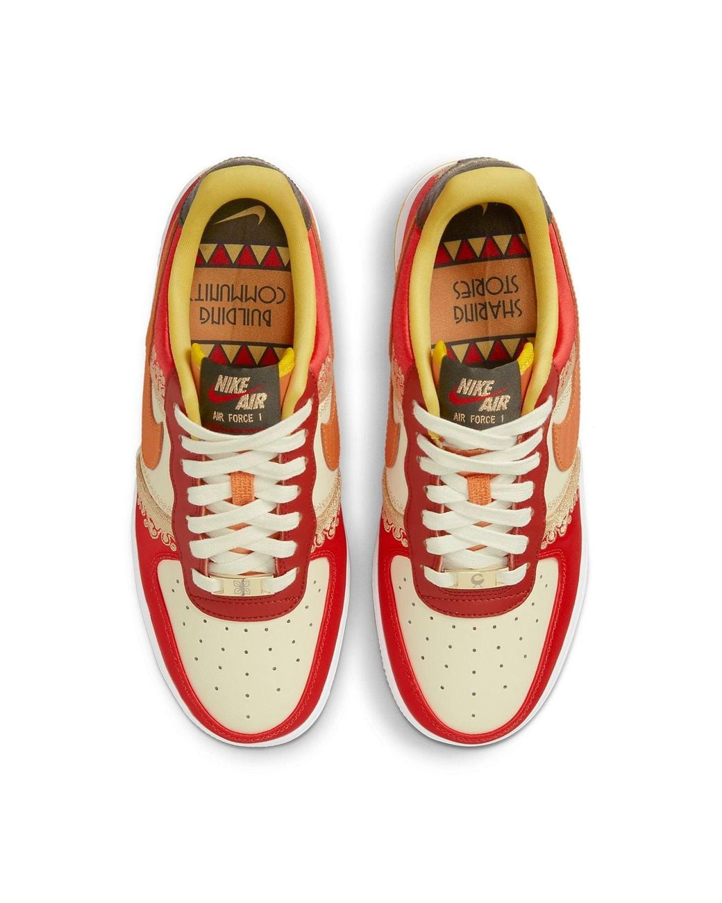 Nike Red Air Force 1 '07 Premium Shoes