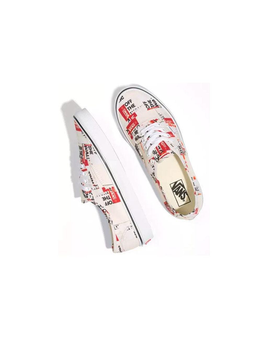 Vans White Authentic 'Packing Tape' for men