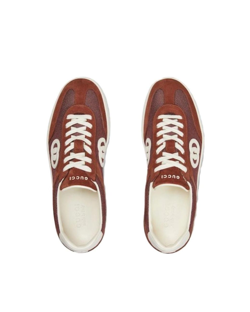 Gucci Brown Interlocking Suede for men