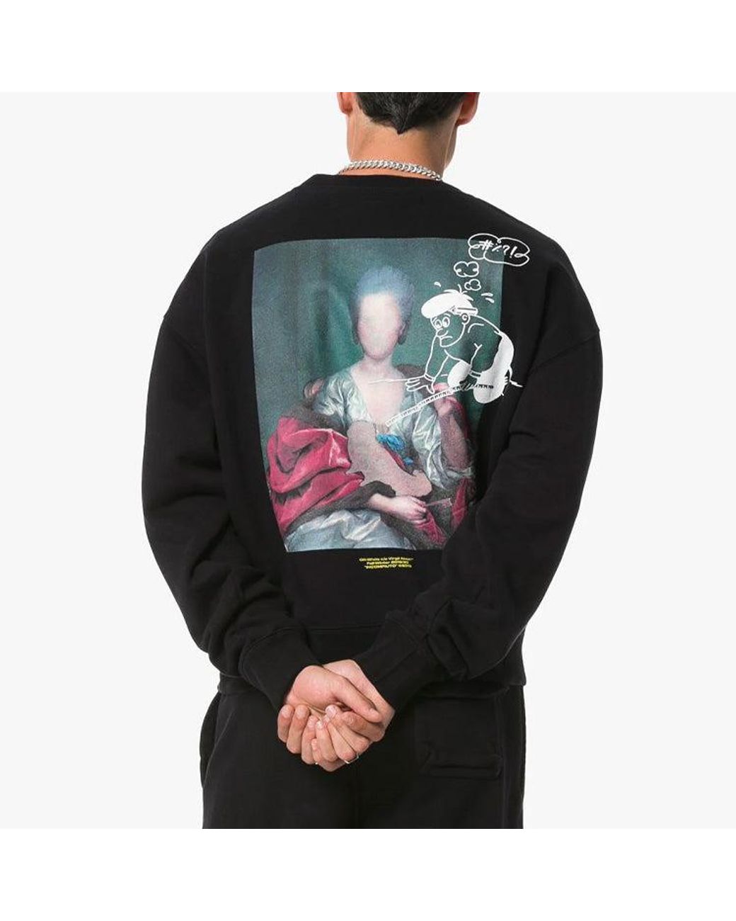 Off-White c/o Virgil Abloh Blue C/O Virgil Abloh Diag Mariana De Silva Over Sweatshirt for men