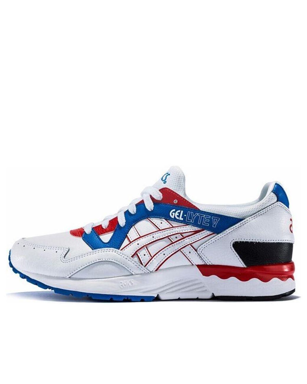 Asics Gel-lyte V Running Shoes White/blue/red for Men | Lyst
