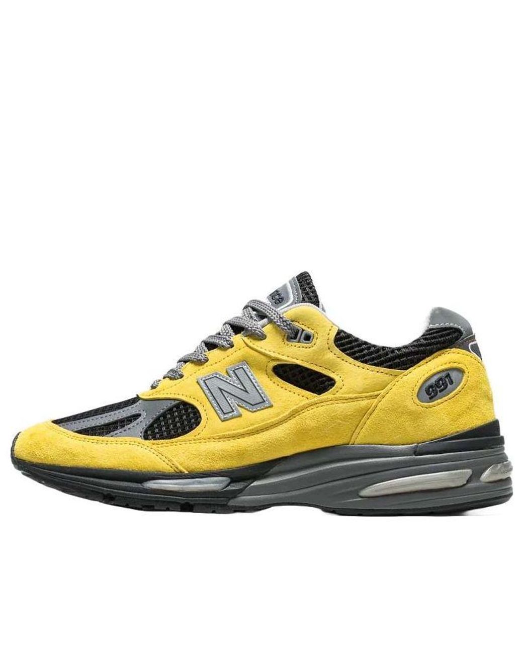 New Balance Yellow 991V2 Made for men