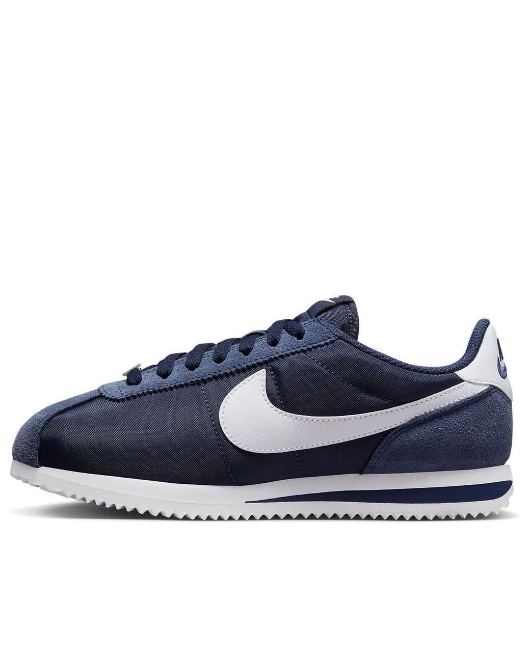 blue nike cortez mens