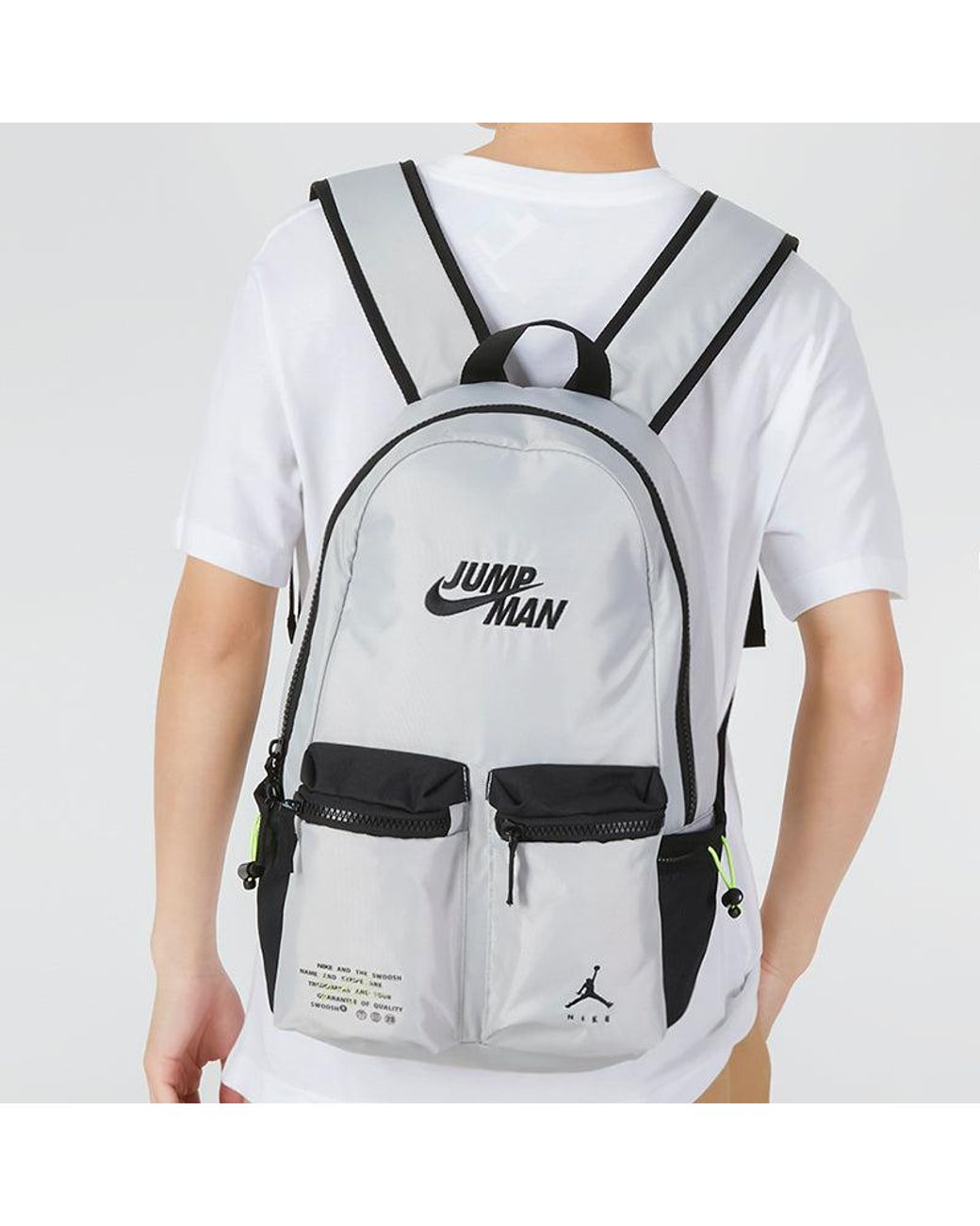 Nike Gray Jumpman X Nike Backpack for men