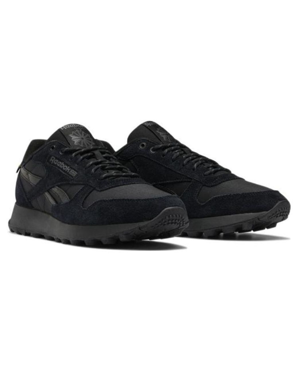 Reebok Black Classic Leather Winterized Heritage Running Shoe for men