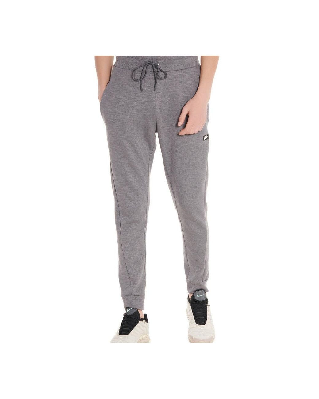 Nike Gray Small Label Knit Breathable Sports Long Pants for men