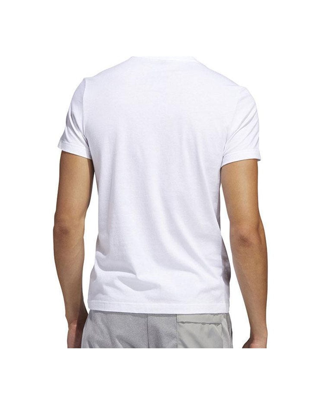 Adidas White M Gfx T Bol Inf Camouflage Sports Short Sleeve for men