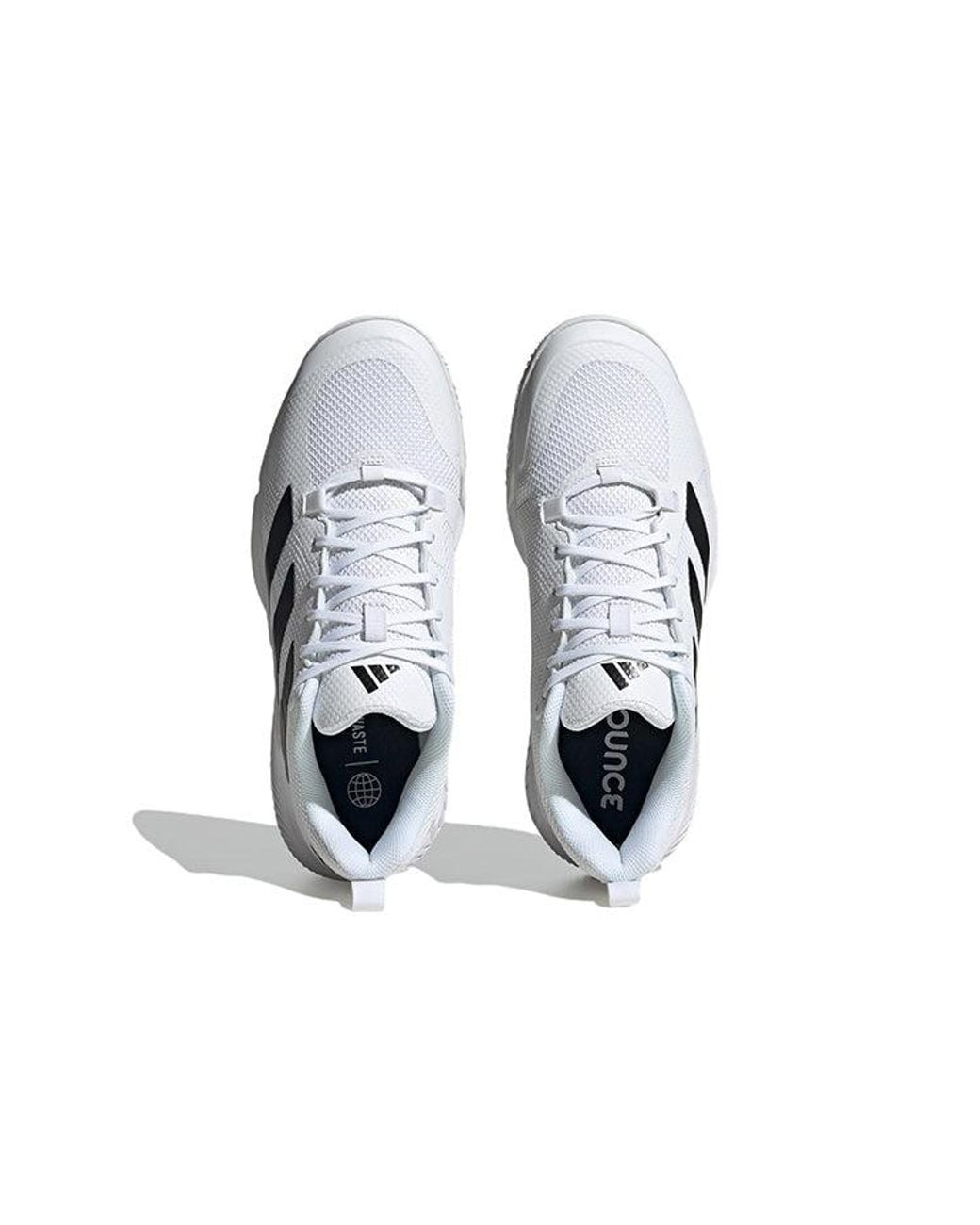 Adidas White Court Team Bounce 2.0 Shoes for men