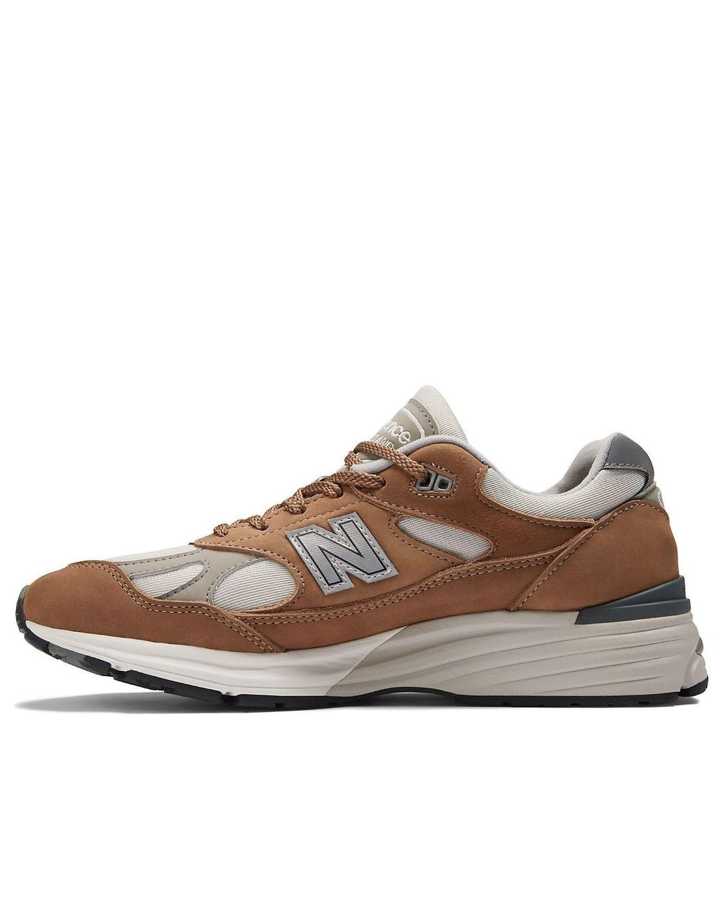 New Balance Made In Uk 991v2 Nostalgic Sepia In Brown/grey Suede/mesh for men