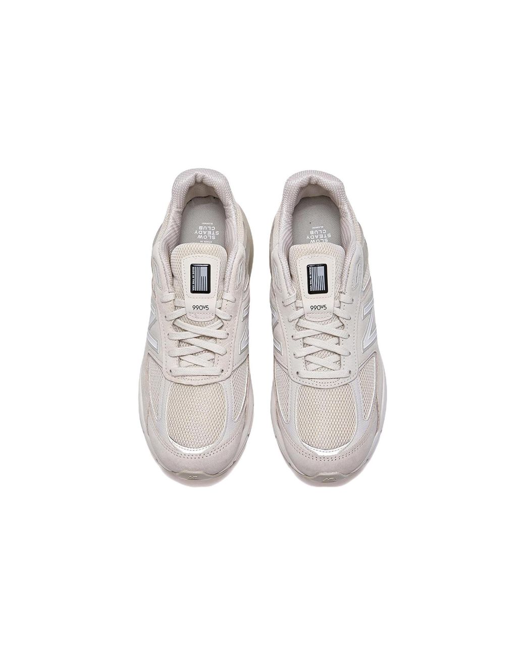 New Balance White Slow Steady Club X 990v5 Made In Usa for men