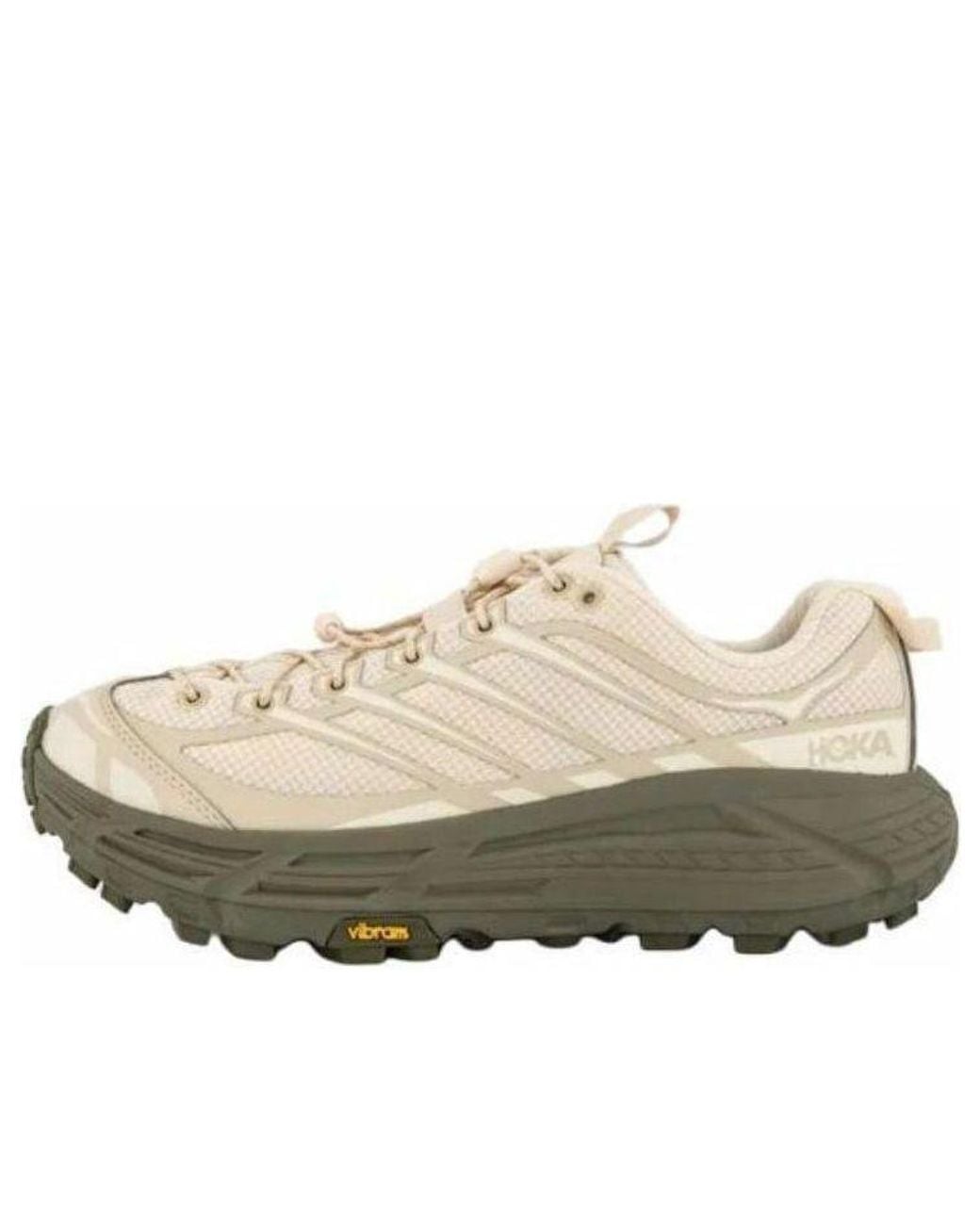 Hoka One One White Mafate Three2 'Oat Milk Eucalyptus' for men