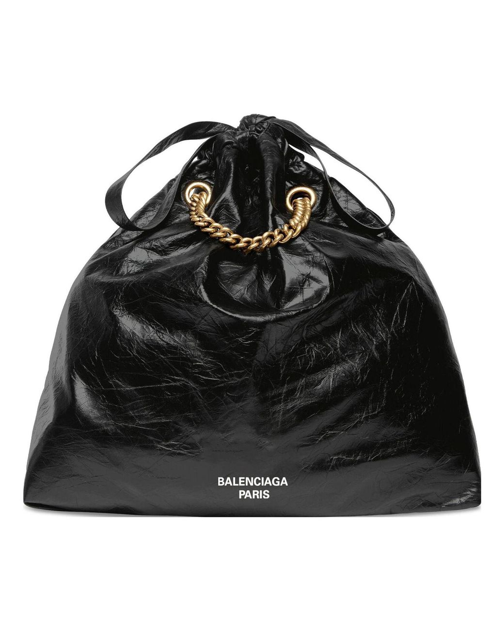 Balenciaga Black (Wmns) Crush Medium Tote Bag