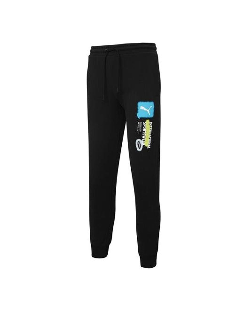 PUMA Black Logo International Sportswear Pants for men