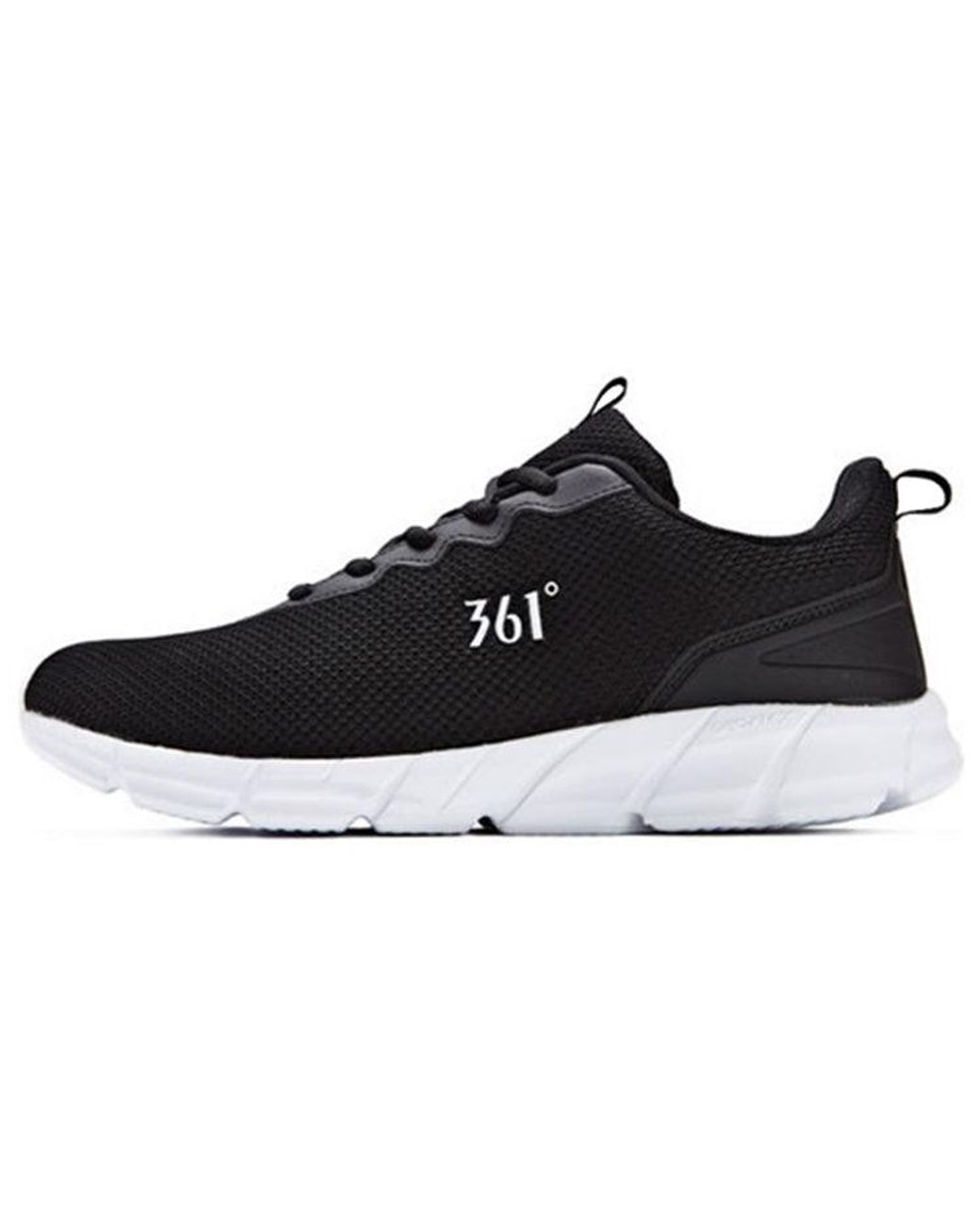 361 Degrees Black Casual Running Shoes for men
