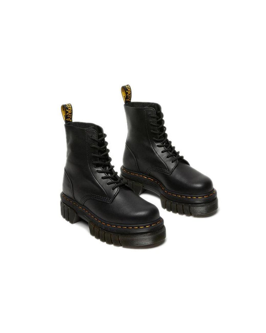 Dr. Martens Black (Wmns) Audrick Nappa Lux Platform Ankle Boots