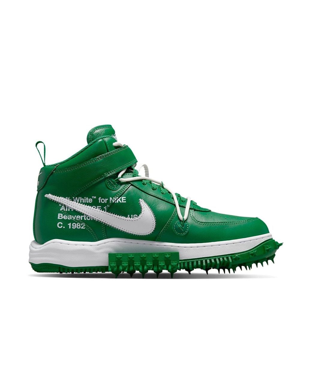 Nike Green X Off- Air Force 1 Mid Sp Leather 'Pine' for men