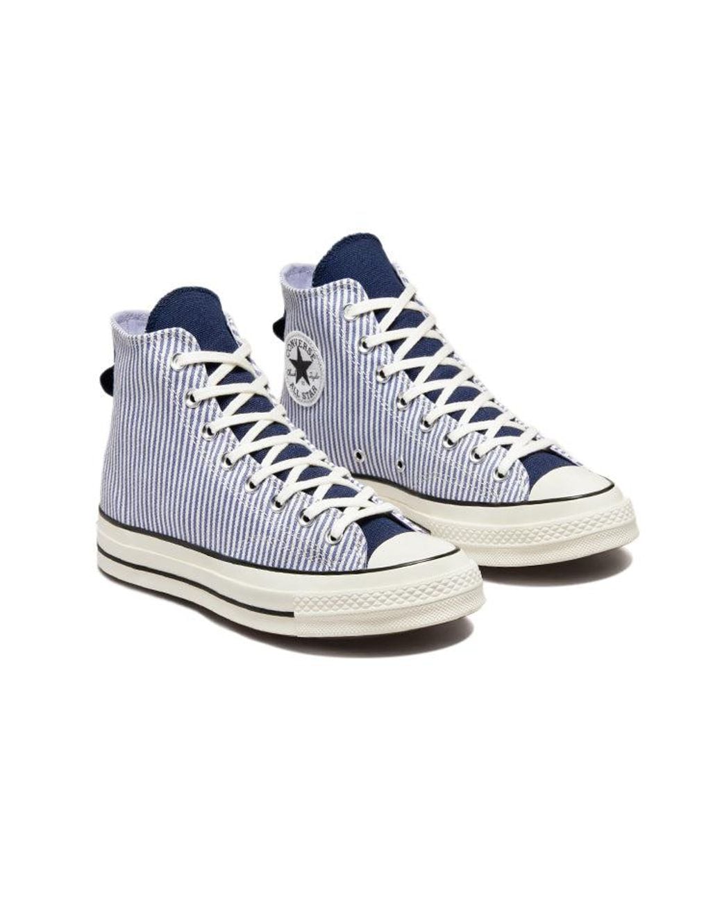 Converse Blue Chuck 70 High 'Washed Hickory Stripes' for men