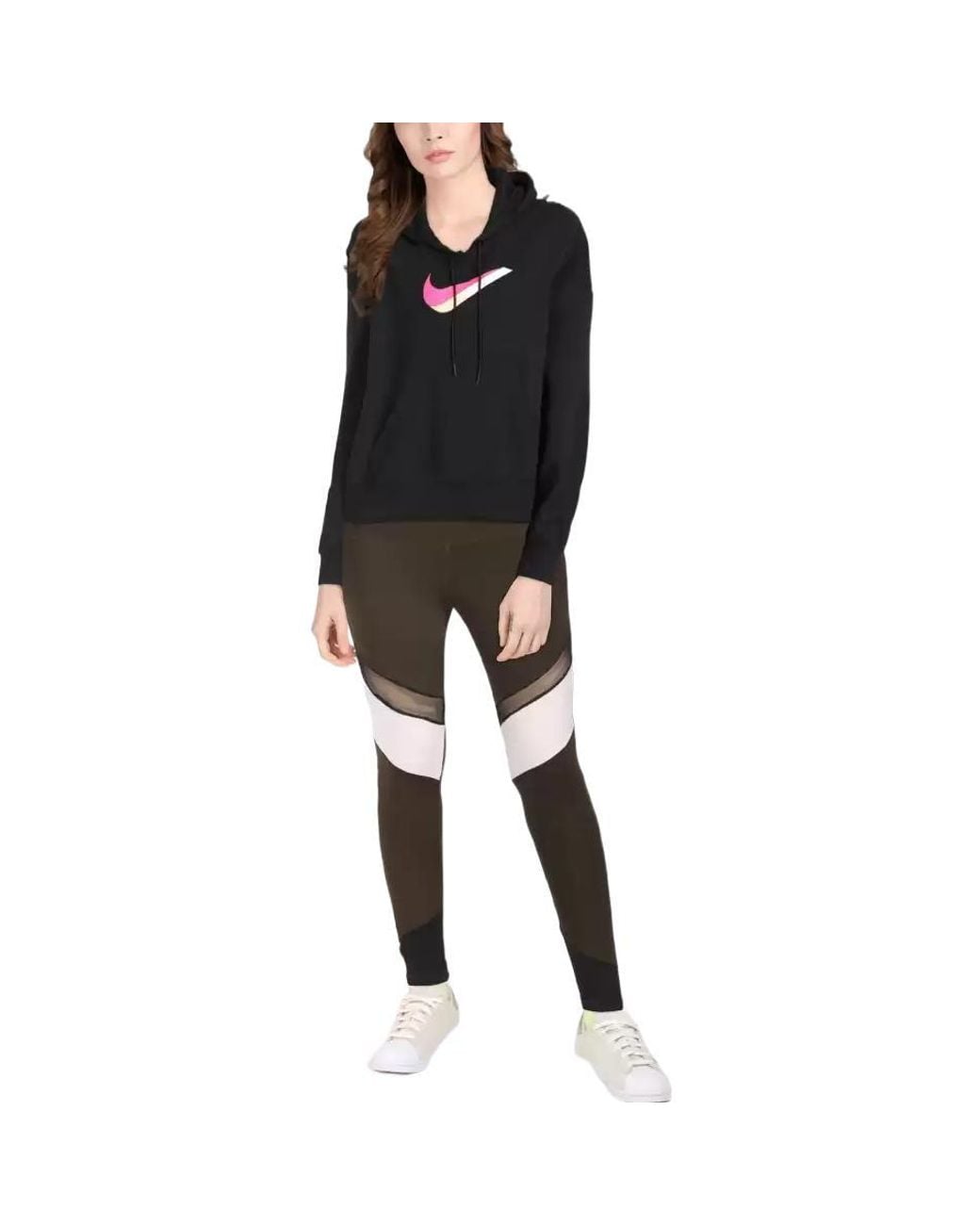 Nike Black (Wmns) Sportswear Icon Clash Fleece Hoodie