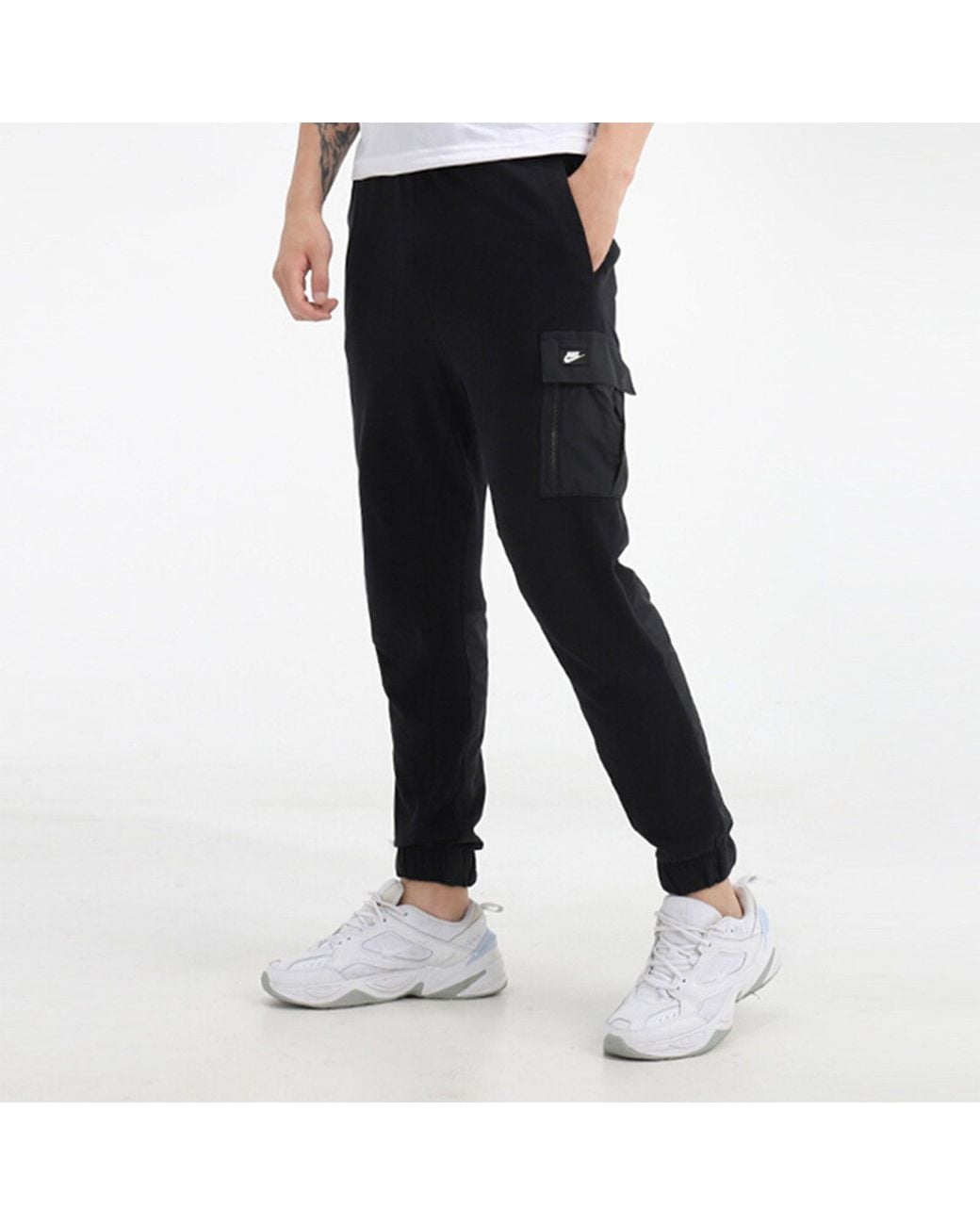 Nike Black Slim Fit Cargo Casual Sports Pants/Trousers/Joggers for men
