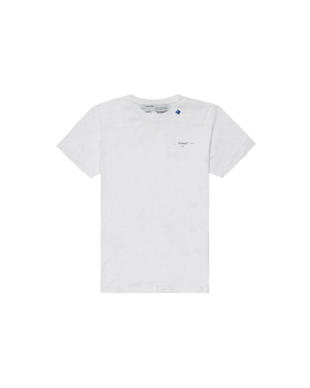 Off-White c/o Virgil Abloh White Crew Neck Pullovers Street Style Cotton Short Sleeves for men