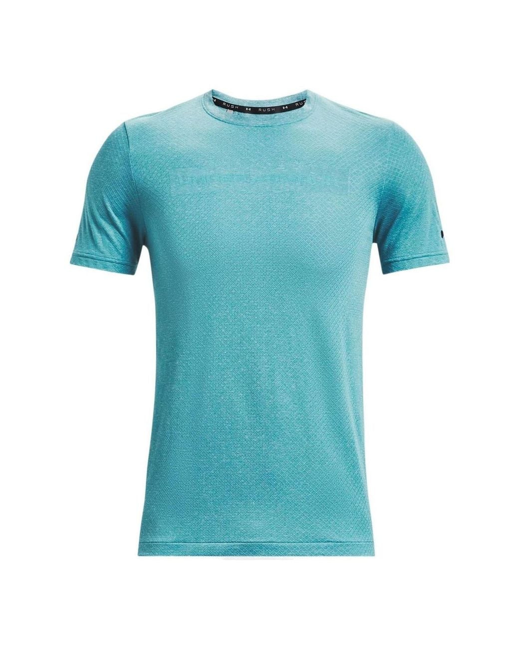 Under Armour Blue Rush Seamless T-Shirt 'Aqua' for men