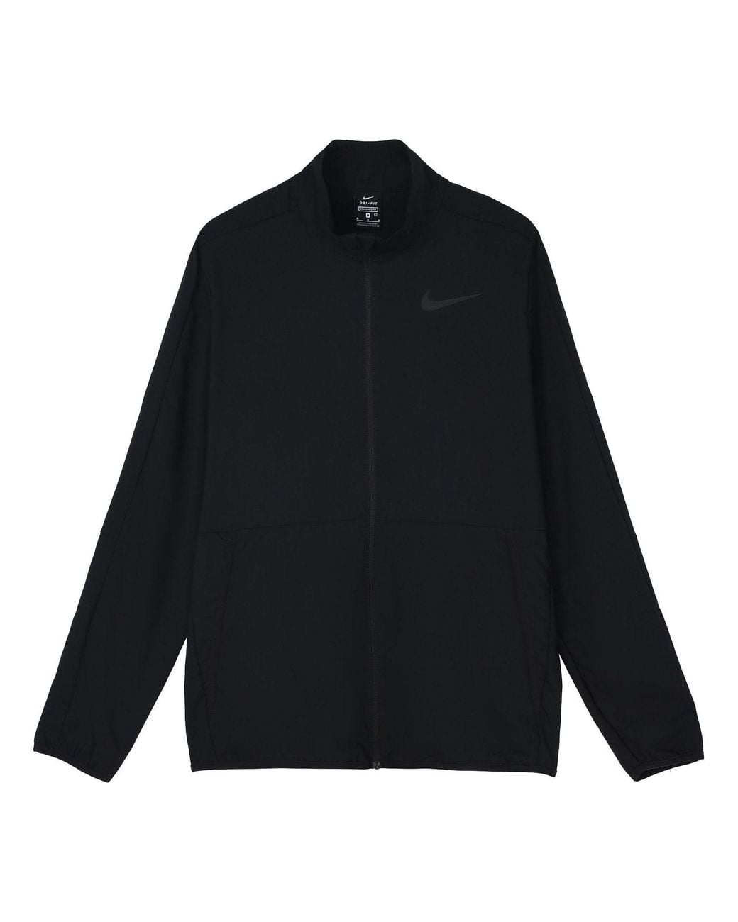 Nike Blue Dri-Fit Stand Collar Casual Sports Training Jacket for men