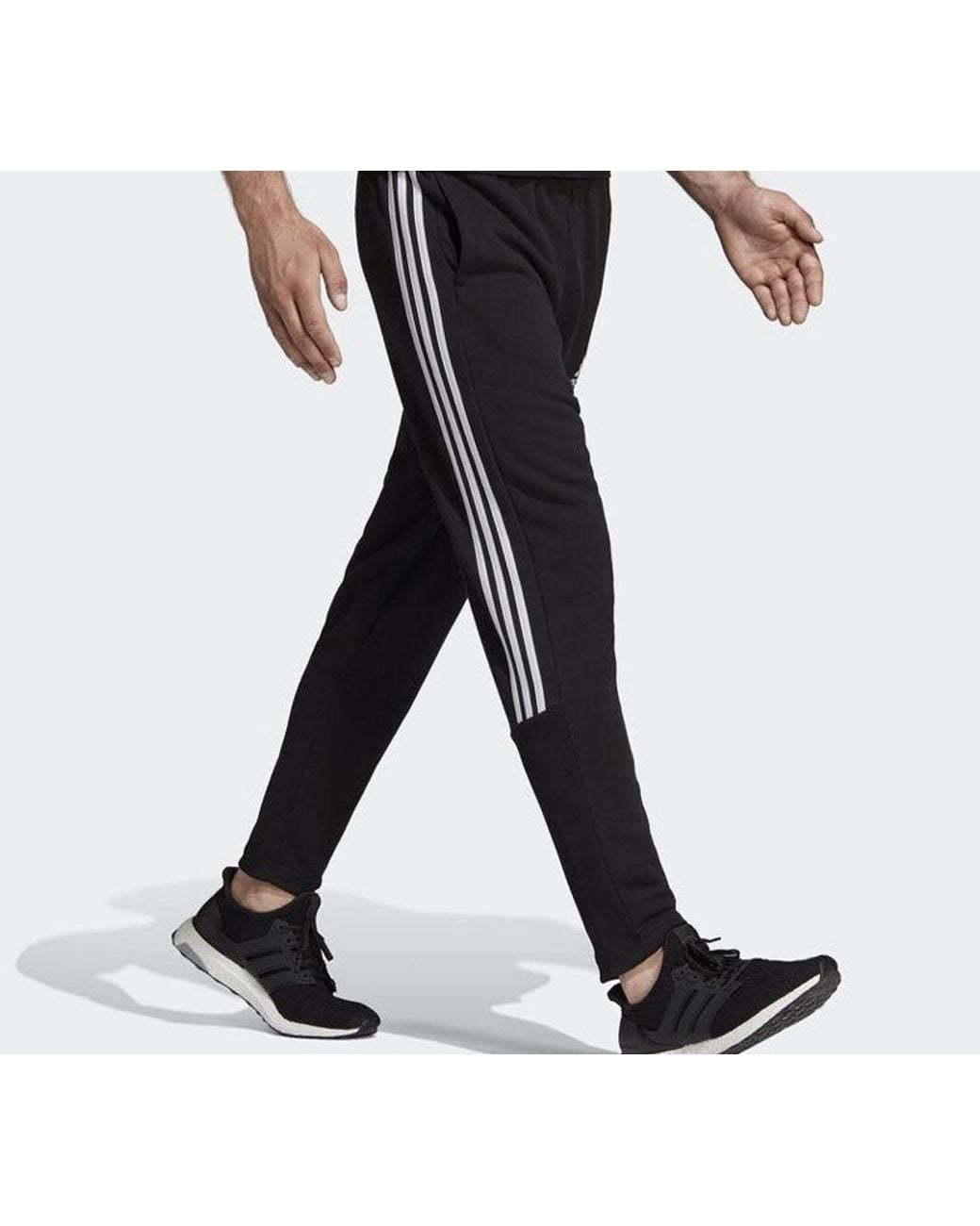 Adidas Black Stripe Printing Training Sports Long Pants for men