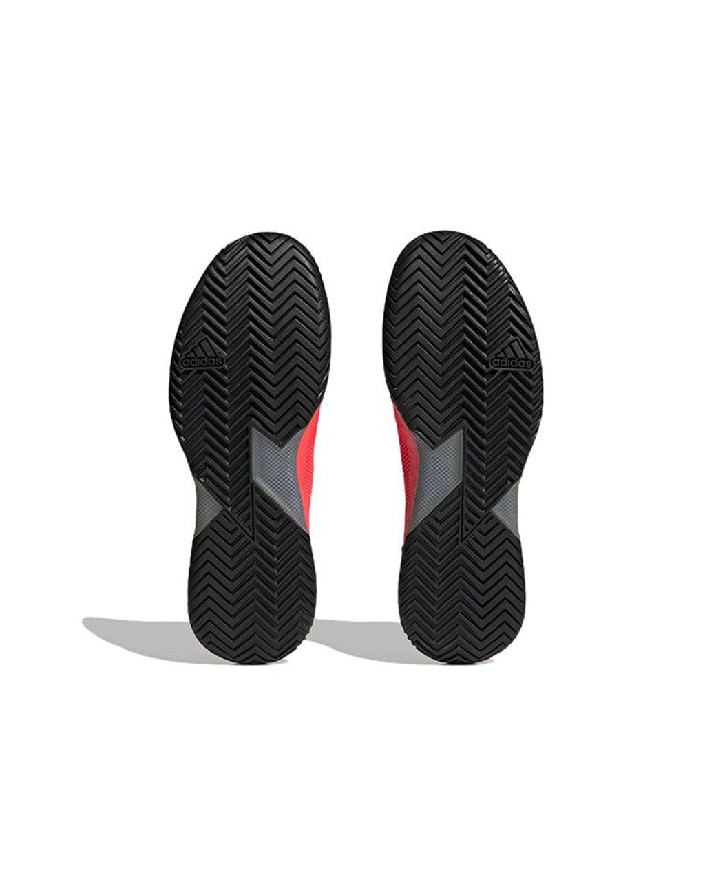 Adidas Red Adizero Ubersonic 4 Tennis Shoes 'Solar Lucid' for men